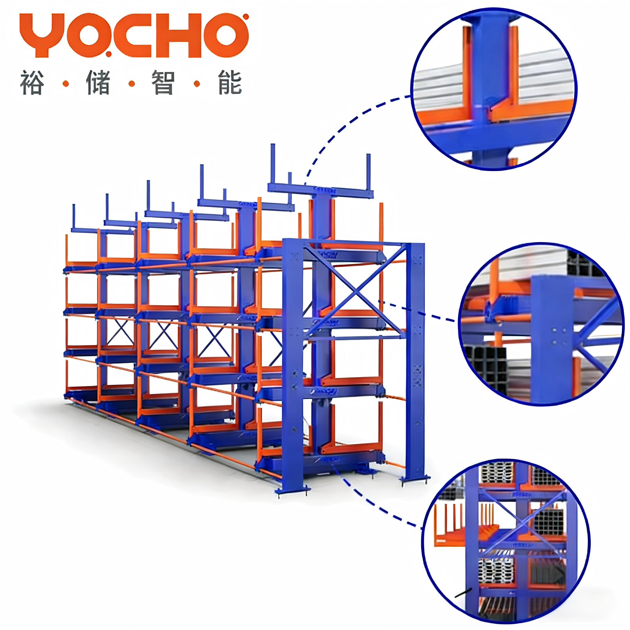 Giá để chứa thép Giá đỡ côngxon chịu tải cao